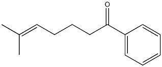 6-Methyl-1-phenyl-5-hepten-1-one Struktur