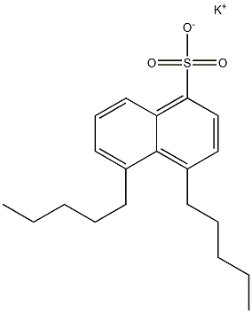 4,5-Dipentyl-1-naphthalenesulfonic acid potassium salt Struktur