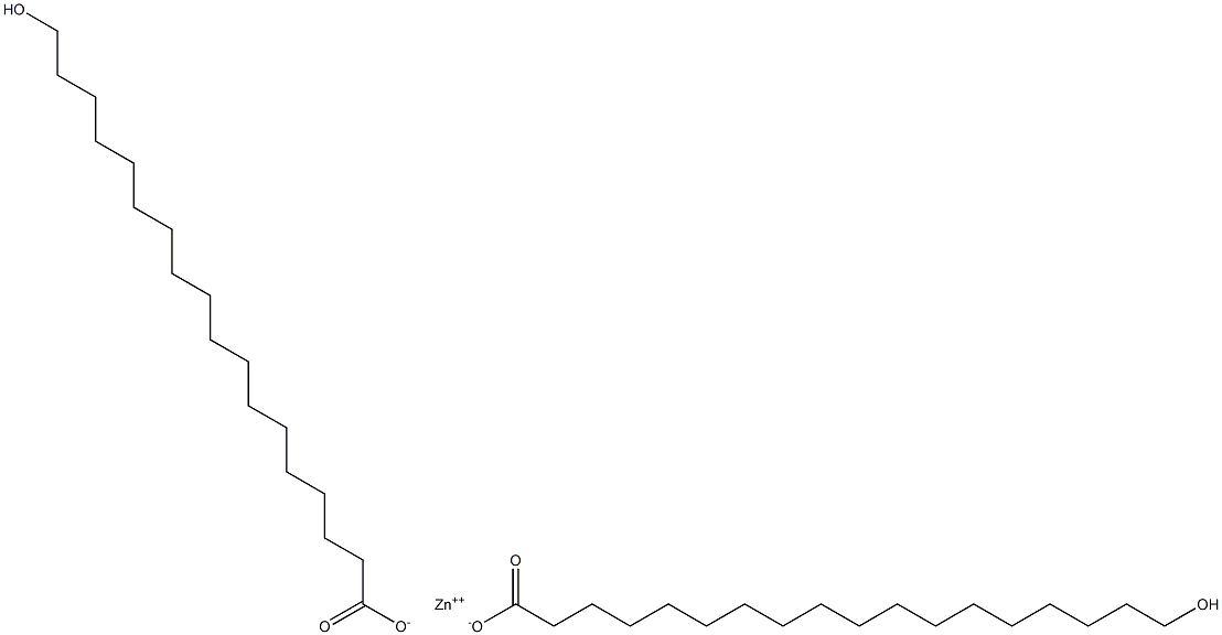 Bis(18-hydroxystearic acid)zinc salt Struktur