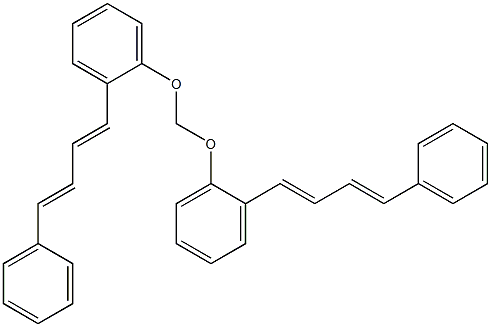 Bis[2-(4-phenyl-1,3-butadien-1-yl)phenoxy]methane Struktur