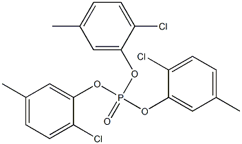 Phosphoric acid tris(2-chloro-5-methylphenyl) ester Struktur