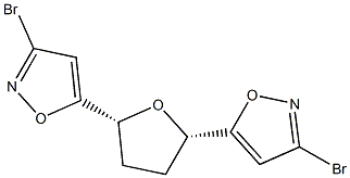 (2S,5R)-Tetrahydro-2,5-bis(3-bromoisoxazol-5-yl)furan Struktur