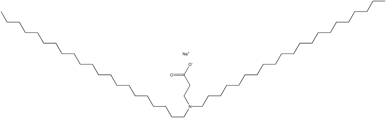 3-(Dihenicosylamino)propanoic acid sodium salt Struktur