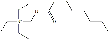 N,N-Diethyl-N-[(6-octenoylamino)methyl]ethanaminium Struktur