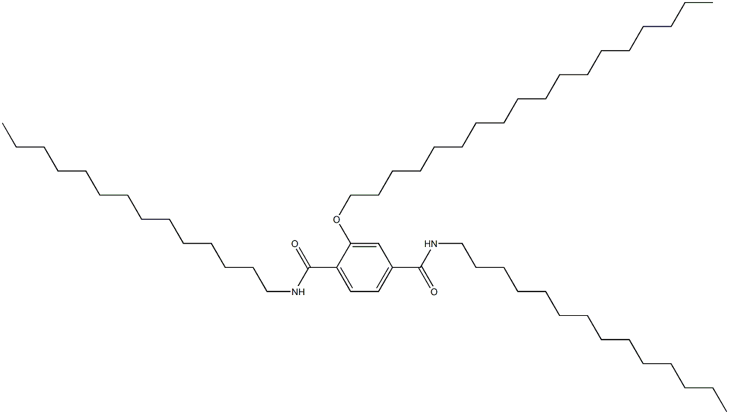 2-(Octadecyloxy)-N,N'-ditetradecylterephthalamide Struktur