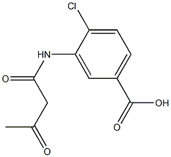 2'-Chloro-5'-carboxyacetoacetanilide Struktur