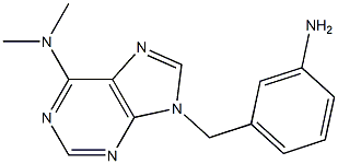 6-Dimethylamino-9-(3-aminobenzyl)-9H-purine Struktur