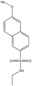 N-Ethyl-6-sodiooxy-2-naphthalenesulfonamide Struktur