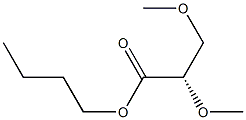 [S,(-)]-2,3-Dimethoxypropionic acid butyl ester Struktur