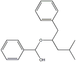 Benzaldehyde benzylisoamyl acetal Struktur