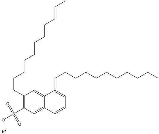 3,5-Diundecyl-2-naphthalenesulfonic acid potassium salt Struktur