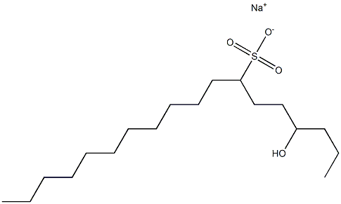 4-Hydroxyoctadecane-7-sulfonic acid sodium salt Struktur