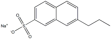 7-Propyl-2-naphthalenesulfonic acid sodium salt Struktur