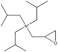 Triisobutylglycidylaminium Struktur