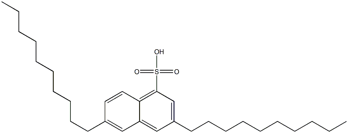 3,6-Didecyl-1-naphthalenesulfonic acid Struktur