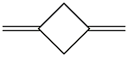 1,3-Bismethylenecyclobutane Struktur