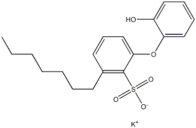 2'-Hydroxy-3-heptyl[oxybisbenzene]-2-sulfonic acid potassium salt Struktur