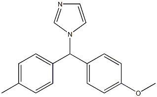 1-[(4-Methoxyphenyl)(4-methylphenyl)methyl]-1H-imidazole Struktur