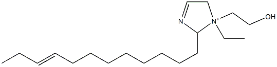 2-(9-Dodecenyl)-1-ethyl-1-(2-hydroxyethyl)-3-imidazoline-1-ium Struktur