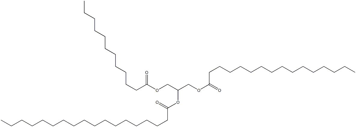 1-O-Palmitoyl-2-O-stearoyl-3-O-lauroyl-L-glycerol Struktur