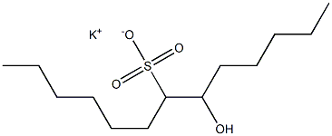 6-Hydroxytridecane-7-sulfonic acid potassium salt Struktur