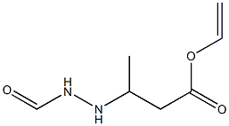 3-(2-Formylhydrazino)butyric acid vinyl ester Struktur