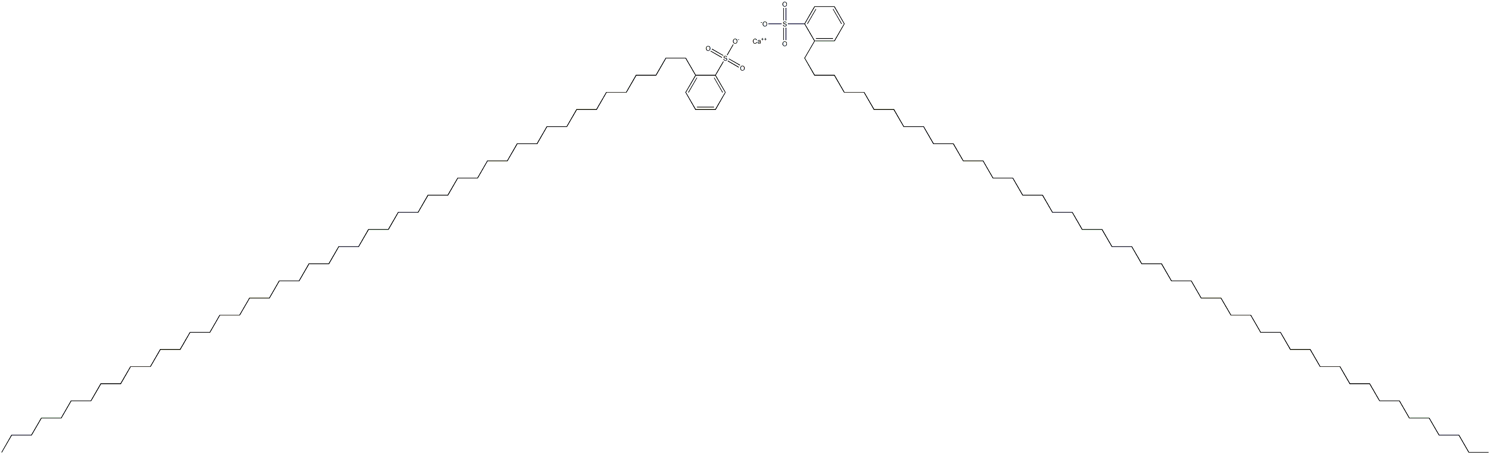 Bis[2-(heptatetracontan-1-yl)benzenesulfonic acid]calcium salt Struktur