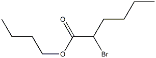 2-Bromohexanoic acid butyl ester Struktur