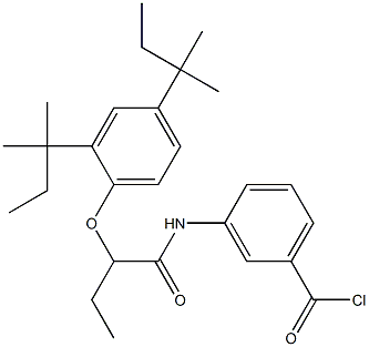 3-[2-(2,4-Di-tert-pentylphenoxy)butyrylamino]benzoyl chloride Struktur