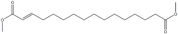 2-Hexadecenedioic acid dimethyl ester Struktur