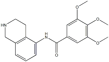 N-[(1,2,3,4-Tetrahydroisoquinolin)-5-yl]-3,4,5-trimethoxybenzamide Struktur