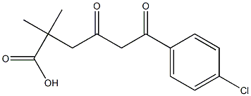 6-(4-Chlorophenyl)-2,2-dimethyl-4,6-dioxohexanoic acid Struktur