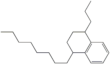 1-Octyl-4-propyl-1,2,3,4-tetrahydronaphthalene Struktur