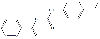 1-Benzoyl-3-(4-methoxyphenyl)urea Struktur