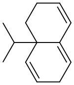 1,2,6,8a-Tetrahydro-8a-isopropylnaphthalene Struktur