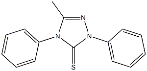 2,4-Dihydro-2,4-diphenyl-5-methyl-3H-1,2,4-triazole-3-thione Struktur