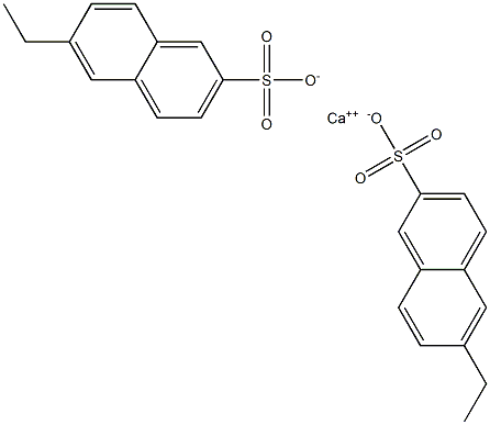 Bis(6-ethyl-2-naphthalenesulfonic acid)calcium salt Struktur