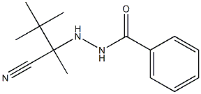 N'-(1-Cyano-1,2,2-trimethylpropyl)benzohydrazide Struktur