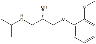 (S)-1-(Isopropylamino)-3-[o-(methylthio)phenoxy]-2-propanol Struktur