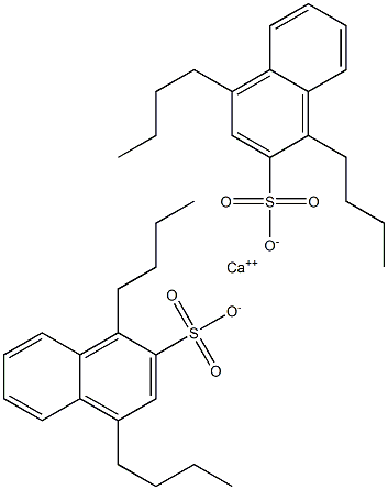 Bis(1,4-dibutyl-2-naphthalenesulfonic acid)calcium salt Struktur