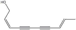 (2Z,8E)-2,8-Decadiene-4,6-diyn-1-ol Struktur