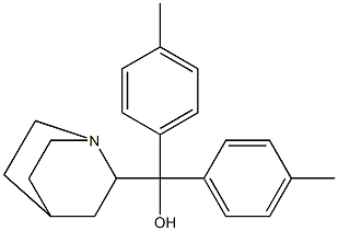 (Quinuclidin-2-yl)bis(p-methylphenyl)methanol Struktur