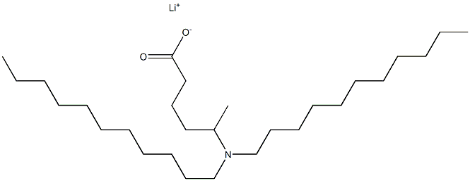 5-(Diundecylamino)hexanoic acid lithium salt Struktur