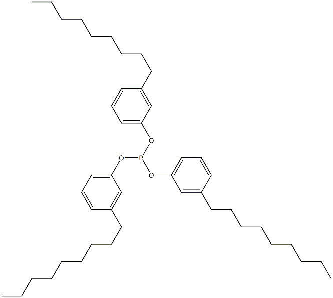 Phosphorous acid tris(3-nonylphenyl) ester Struktur