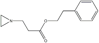 1-Aziridinepropionic acid phenethyl ester Struktur