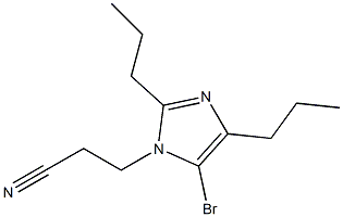 5-Bromo-1-(2-cyanoethyl)-2,4-dipropyl-1H-imidazole Struktur