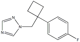 1-[[1-(4-Fluorophenyl)cyclobutyl]methyl]-1H-1,2,4-triazole Struktur