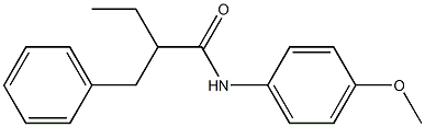 N-(4-Methoxyphenyl)-2-benzylbutanamide Struktur