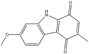 7-Methoxy-3-methyl-9H-carbazole-1,4-dione Struktur