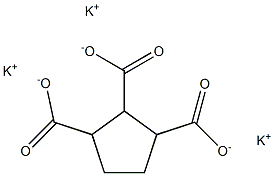 1,2,3-Cyclopentanetricarboxylic acid tripotassium salt Struktur